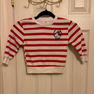 Disney Junior Minnie Red and White Striped Kids Shirt #432